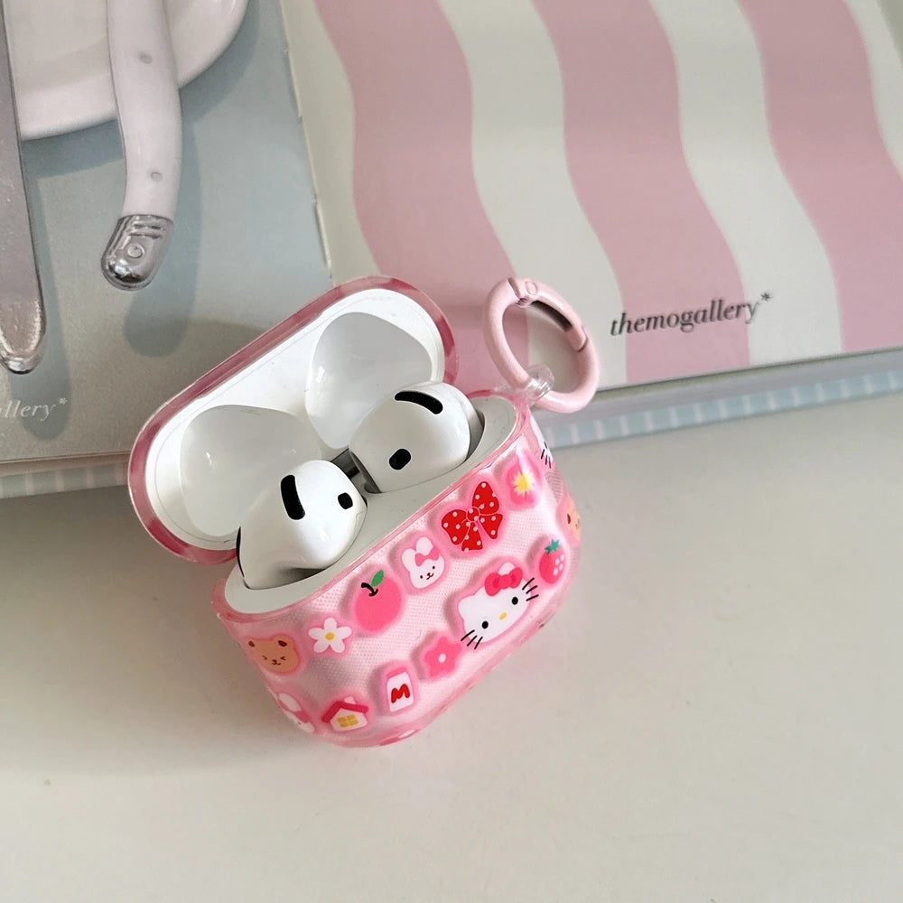 Hello Kitty Capa para Airpods 4 1 2 3 Pro 2 3 4