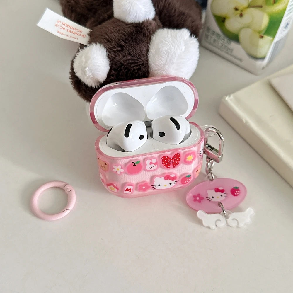 Hello Kitty Capa para Airpods 4 1 2 3 Pro 2 3 4
