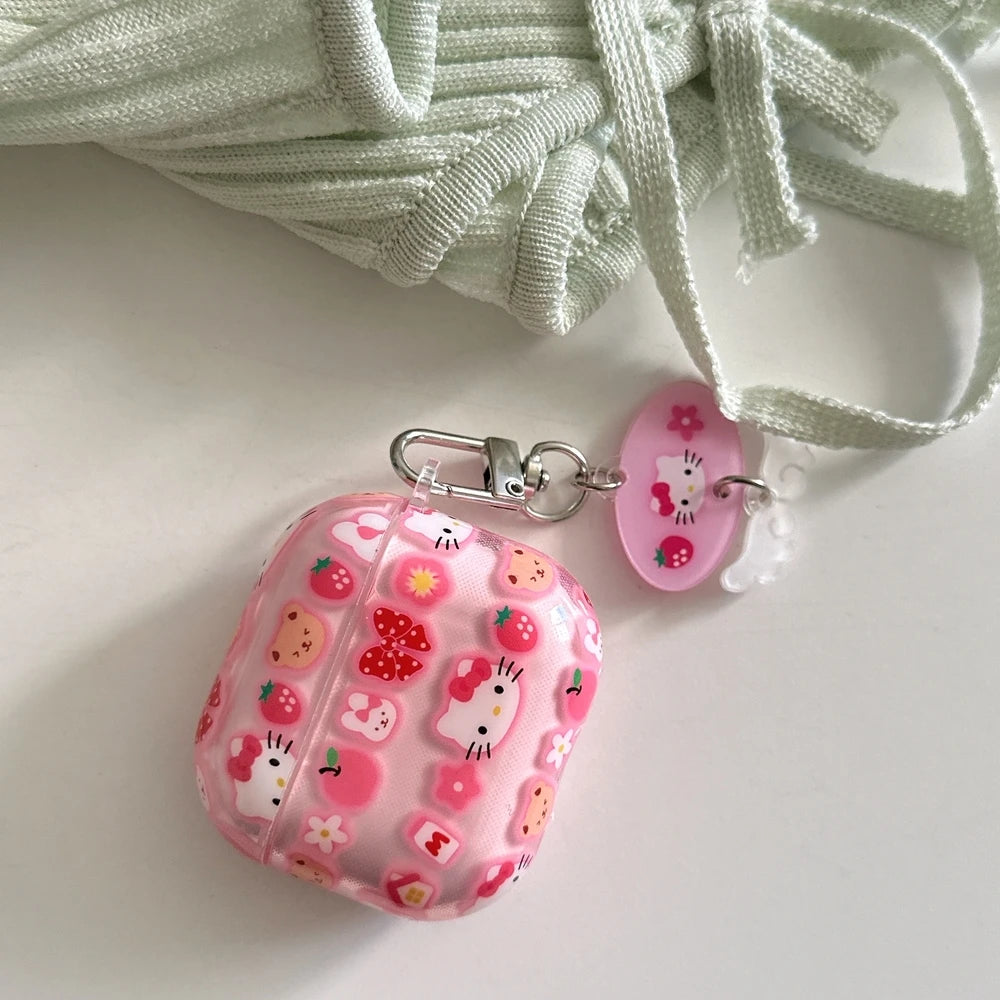 Hello Kitty Capa para Airpods 4 1 2 3 Pro 2 3 4