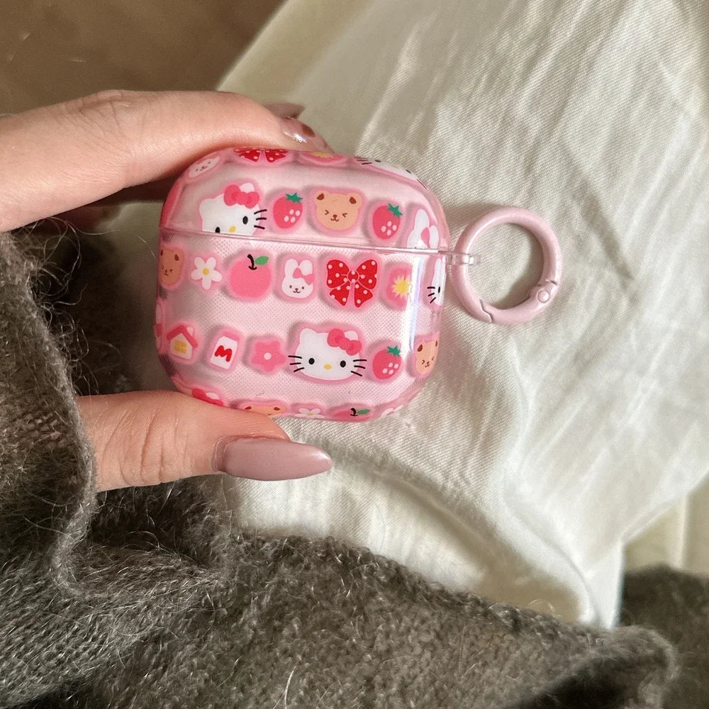 Hello Kitty Capa para Airpods 4 1 2 3 Pro 2 3 4