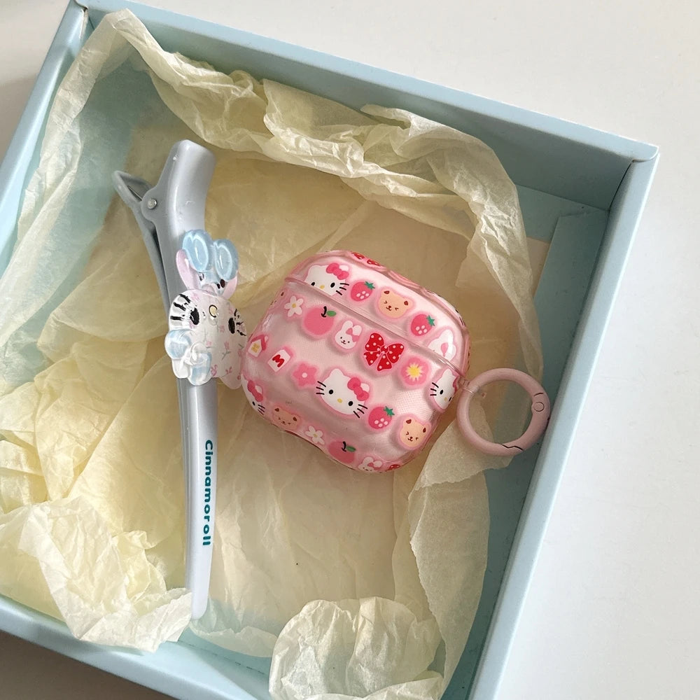 Hello Kitty Capa para Airpods 4 1 2 3 Pro 2 3 4
