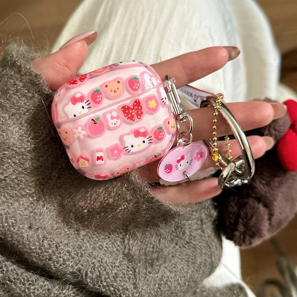 Hello Kitty Capa para Airpods 4 1 2 3 Pro 2 3 4