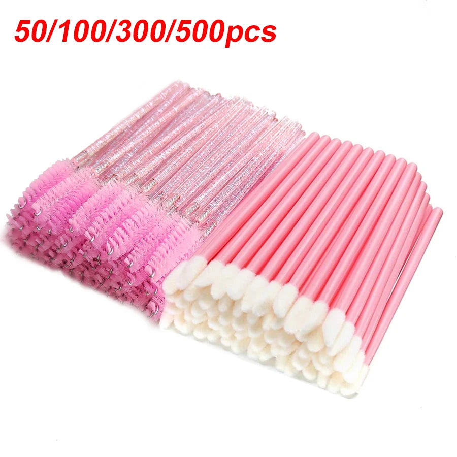 50/100/300/500pcs escovas para pestanas