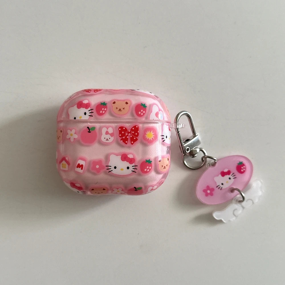 Hello Kitty Capa para Airpods 4 1 2 3 Pro 2 3 4