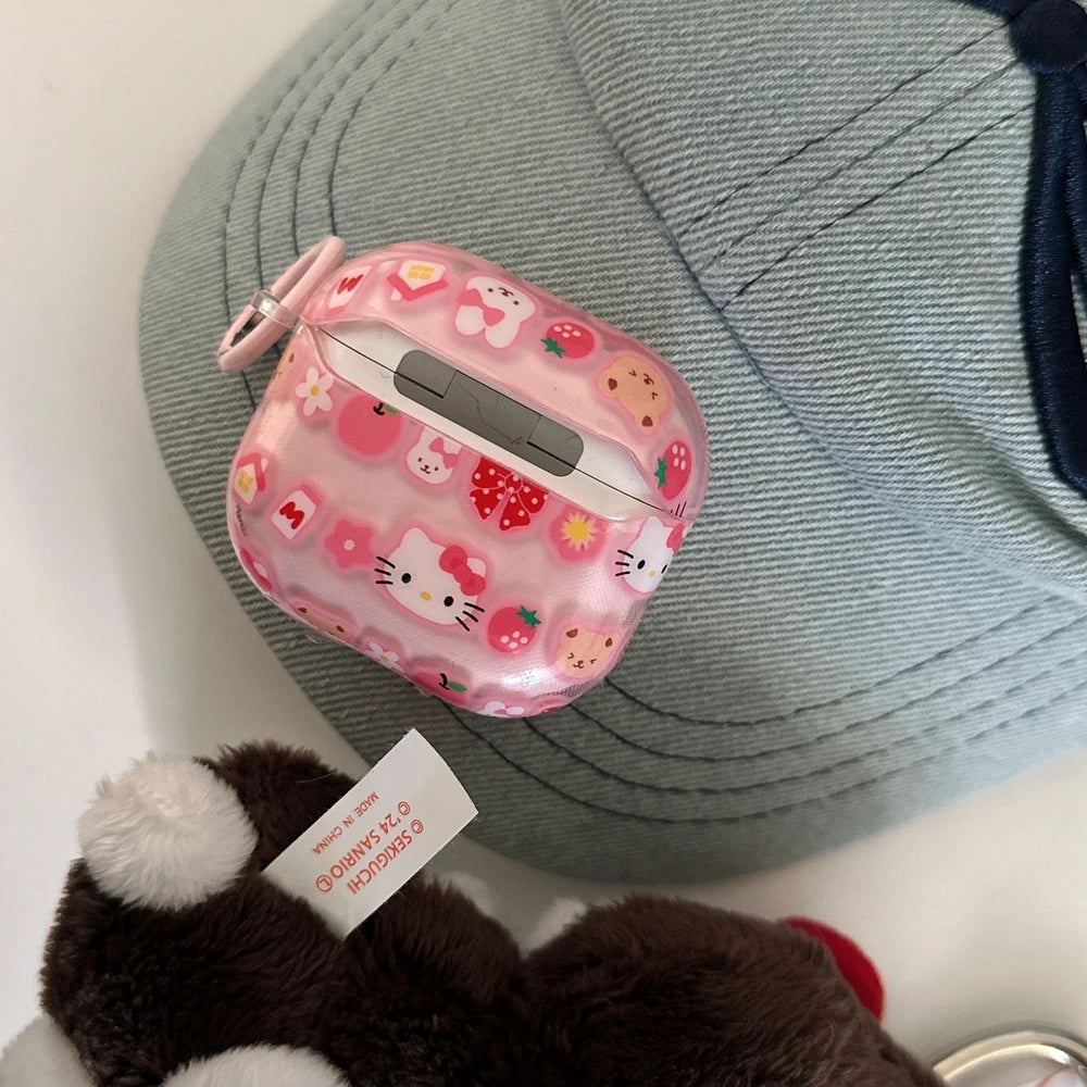 Hello Kitty Capa para Airpods 4 1 2 3 Pro 2 3 4