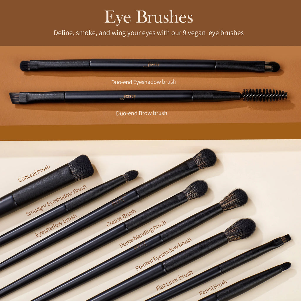 Kit de pincéis de Maquilhagem Jessup