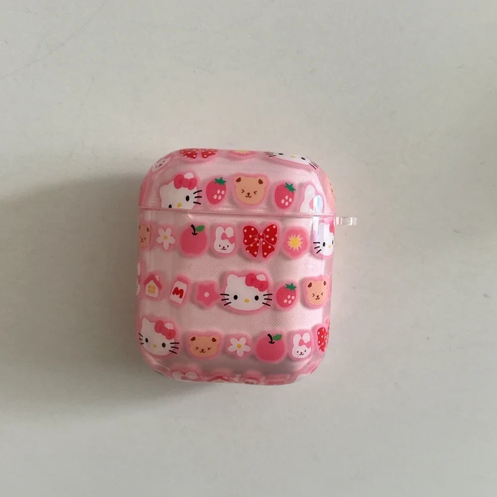 Hello Kitty Capa para Airpods 4 1 2 3 Pro 2 3 4